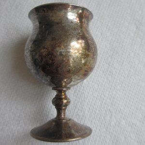 Vintage Rare Sheridan Silver Plate Tulip Shaped Wine Cordial Goblets Chalices